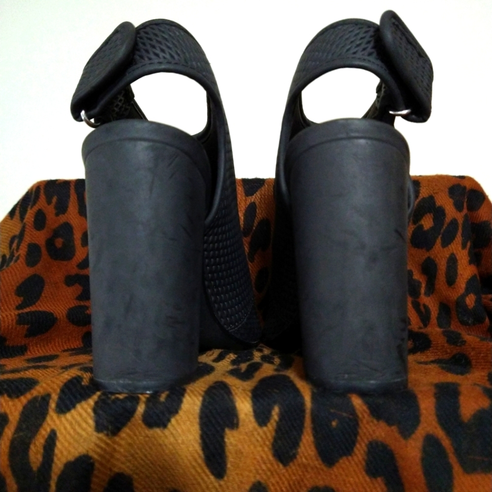 Peep Toe Block Heels - Picture 8 of 11